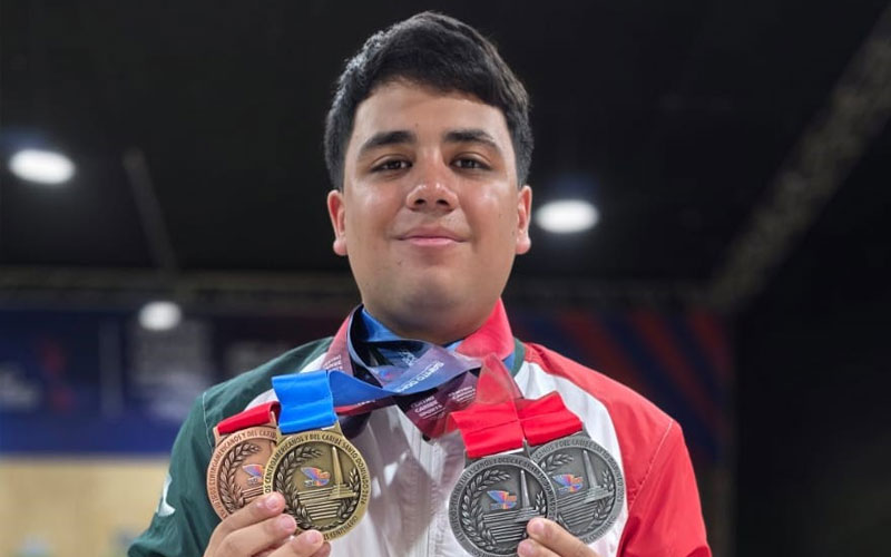 David Valdez cierra con bronce y cuatro medallas en Centroamericanos