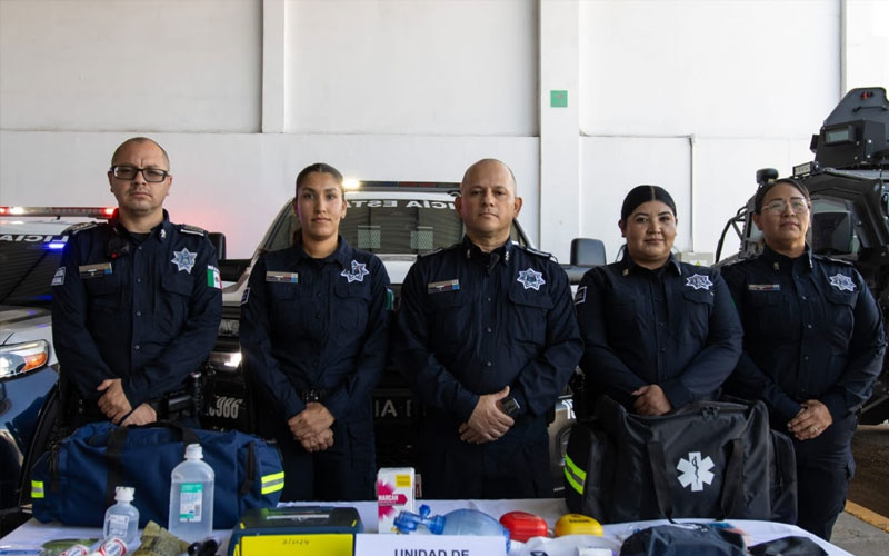 Paramédicos de la PESP refuerzan atención médica en operativos de seguridad