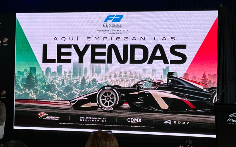 Fórmula 2 llegará a México en 2027 junto al Gran Premio de la Ciudad de México