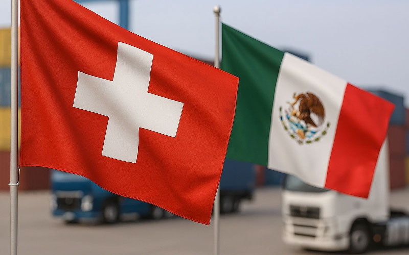 Inversión suiza en México rompe récord con 2 mil 300 millones de dólares en 2025