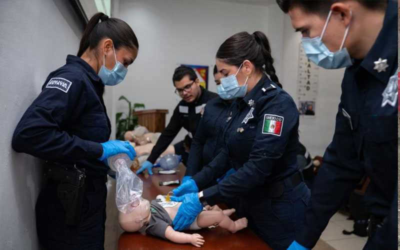 Certifican a policías estatales de Sonora en atención de emergencias y soporte vital