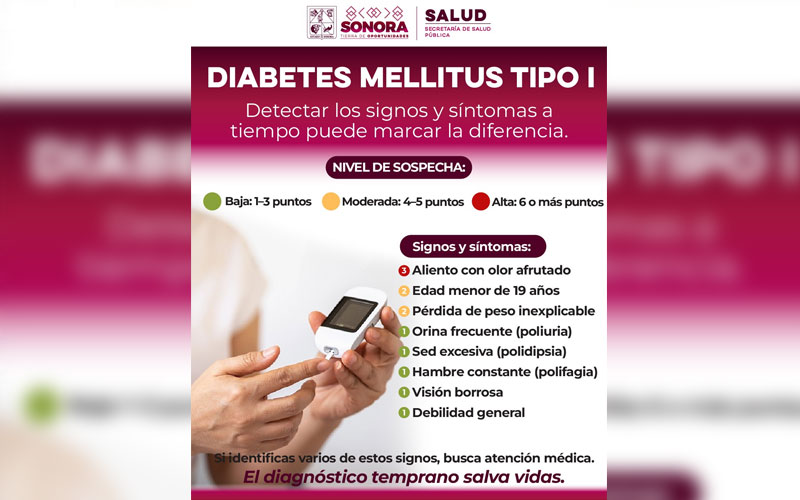 Sonora prepara plan integral para atender a menores con diabetes tipo 1