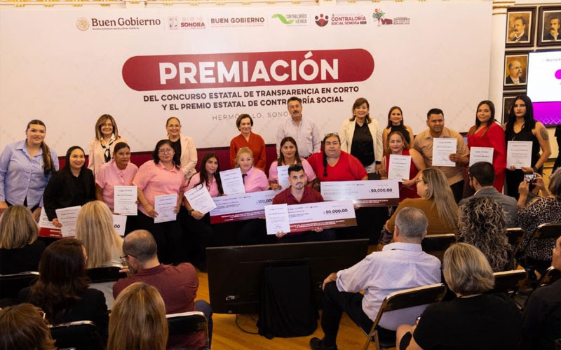 Reconocen proyectos juveniles y ciudadanos que impulsan la transparencia en Sonora