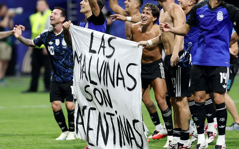 Reino Unido pide a la FIFA investigar a Argentina por mensaje sobre las Islas Malvinas
