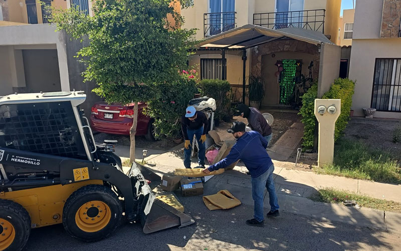 Retiran 287 toneladas de cacharros en colonias de Hermosillo