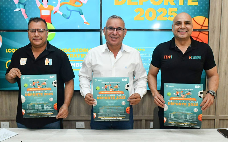 Lanza IDH convocatoria para el Premio Municipal al Deporte 2025