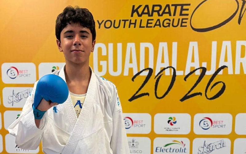 Sonorense Brandon Bojórquez conquista bronce en la K1 Youth League de karate