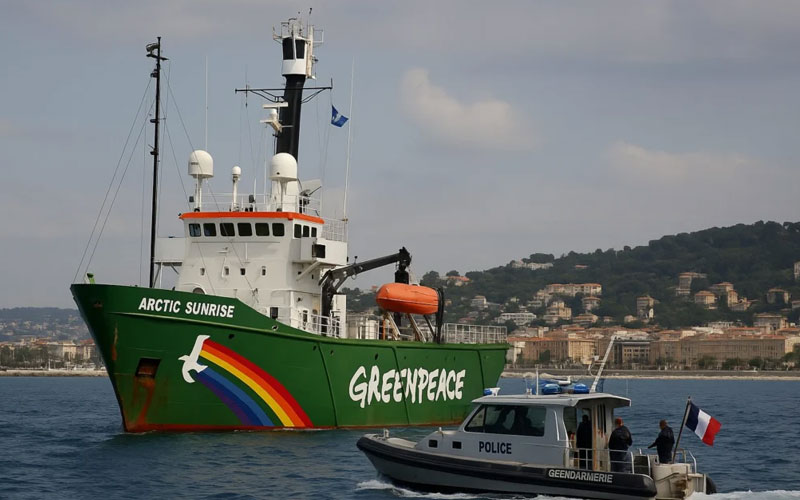 Francia impide participación de barco de Greenpeace en Conferencia de la ONU