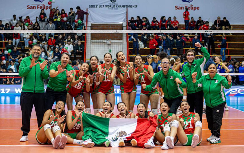 Louanne Negrete aporta 38 puntos y México termina en el lugar 19 del Mundial U17 de Volibol
