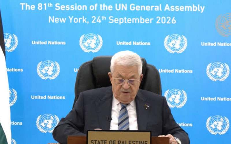 Abbas pide ante la ONU mayor presión internacional para proteger al pueblo palestino