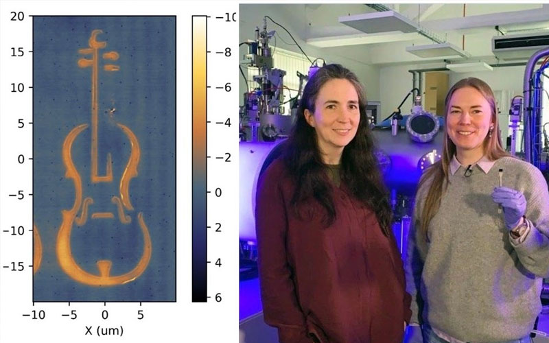 Un violín del tamaño de un cabello: el logro microscópico de la Universidad de Loughborough