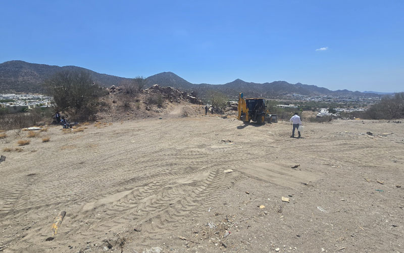 Recupera Ayuntamiento de Hermosillo predio ocupado de manera irregular en el Cerro Johnson