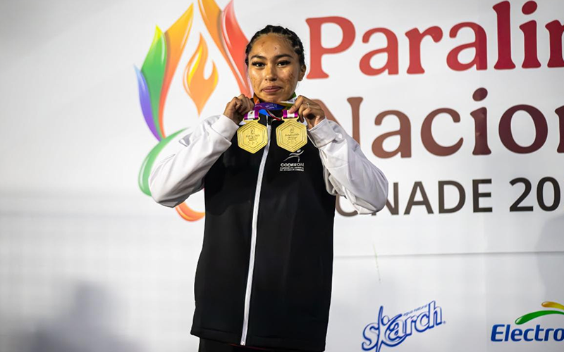 Sandra Valenzuela conquista dos oros en la Paralimpiada Nacional 2026