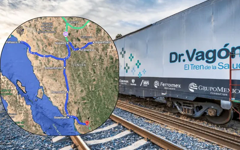 Dr. Vagón llega a Guaymas: atención médica y medicamentos gratis esta semana