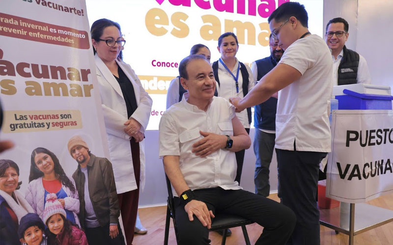 Inicia en Sonora campaña de vacunación contra influenza, COVID-19 y neumococo