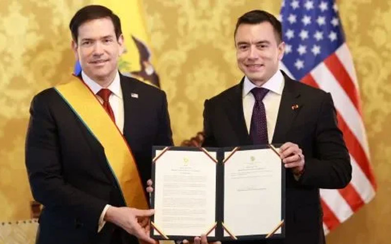 Rubio respalda ataques contra embarcaciones en Ecuador y anuncia más apoyo de EU contra el narcotráfico