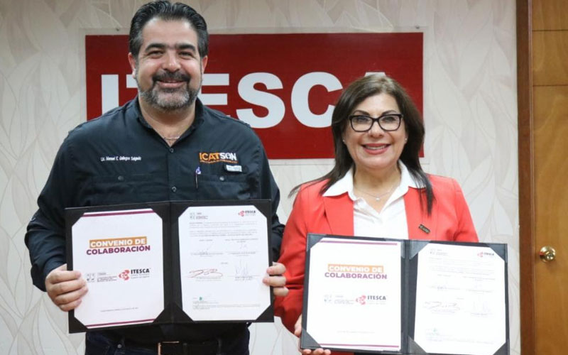 Firman Itesca e Icatson convenio para fortalecer capacitación y certificación laboral en Cajeme