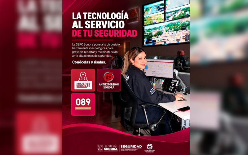 SSPC Sonora ofrece apps gratuitas para prevenir extorsiones y denunciar delitos de forma segura