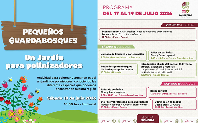 La Sauceda ofrecerá actividades gratuitas para toda la familia este fin de semana