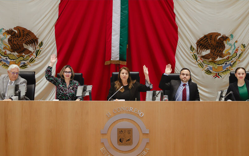 Instala Congreso de Sonora Mesa Directiva de la Diputación Permanente de la 64 Legislatura
