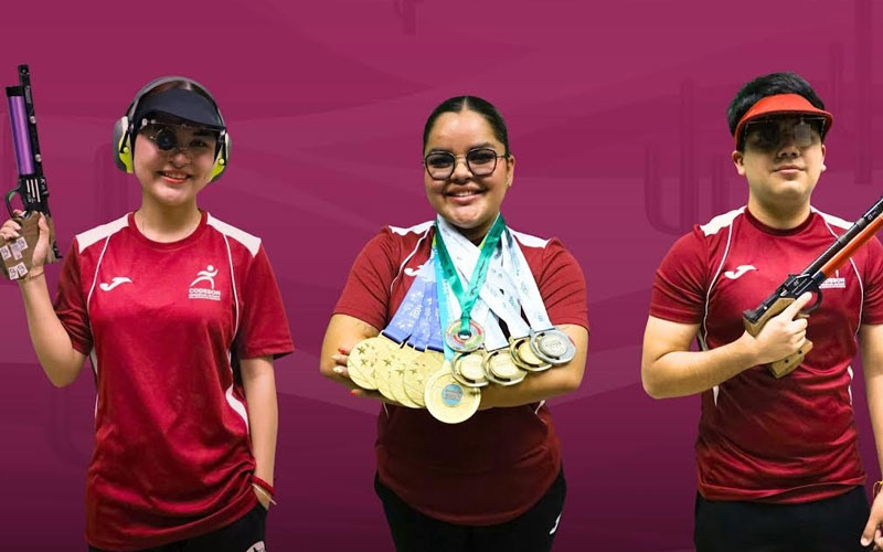 Tres sonorenses integran selección mexicana de tiro deportivo rumbo a clasificatorio de JCC 2026