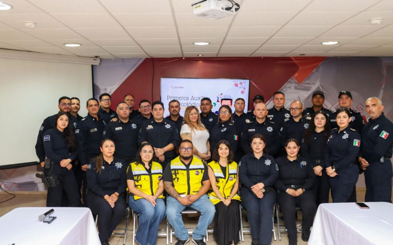 Capacitan a policías estatales en primeros auxilios psicológicos