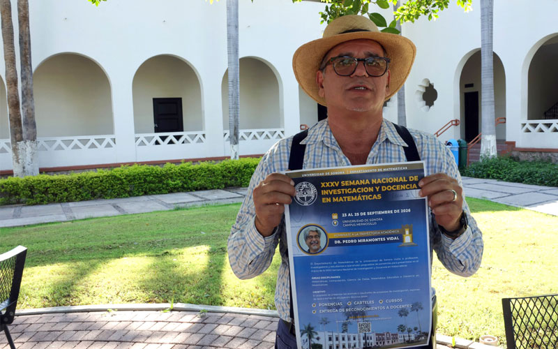 Unison realizará la XXXV Semana Nacional de Investigación y Docencia en Matemáticas