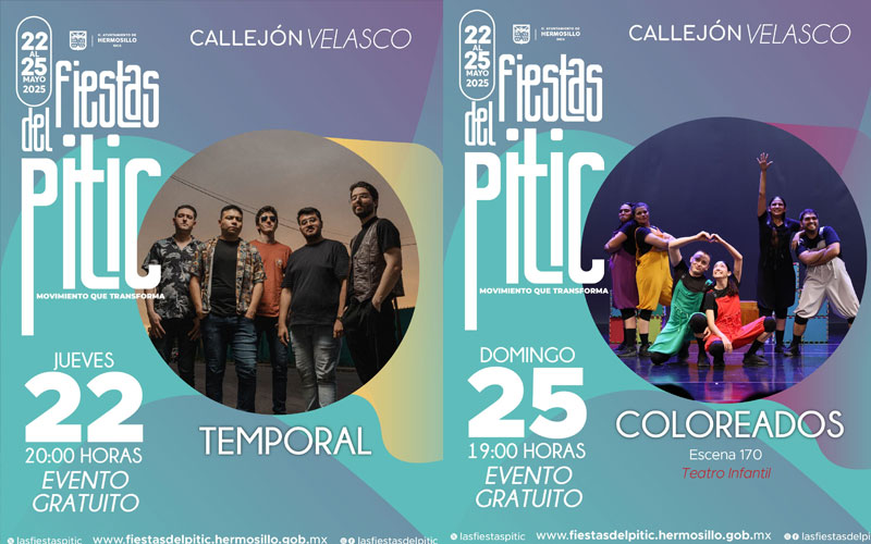 Hueso Colorado abrirá el foro Callejón Velasco en las Fiestas del Pitic 2025