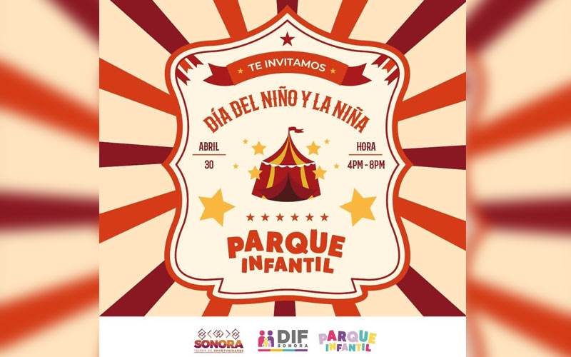 Parque Infantil abre sus puertas gratis para festejar el Día de la Niña y el Niño en Hermosillo