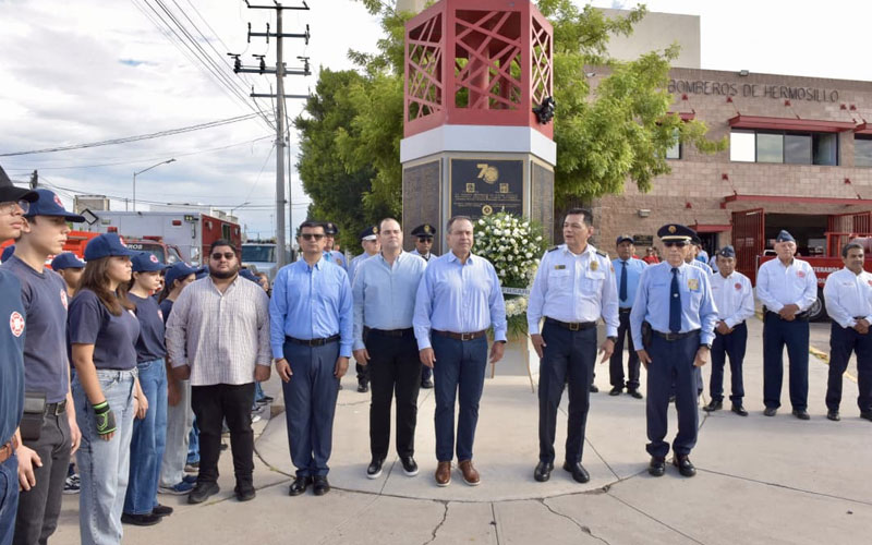Destaca Toño Astiazarán heroísmo de Bomberos de Hermosillo en su 79 aniversario