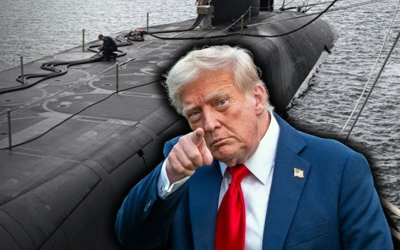 Trump moviliza dos submarinos atómicos a zonas cerca de Rusia