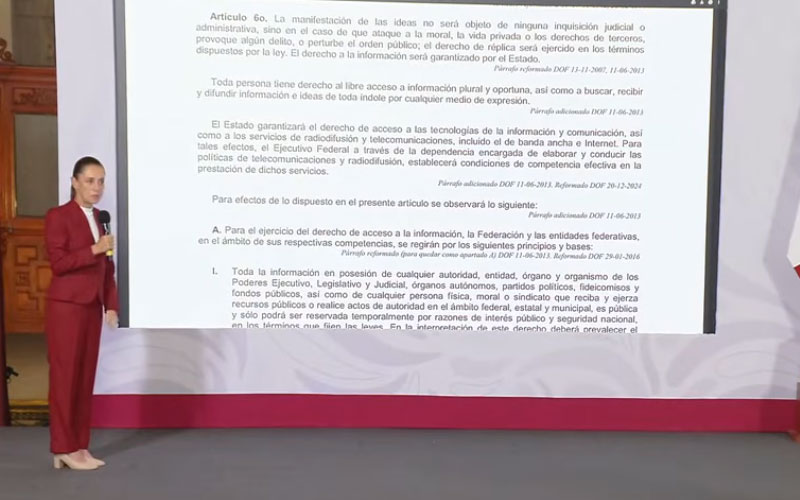 Sheinbaum descarta censura en lineamientos sobre derechos de las audiencias