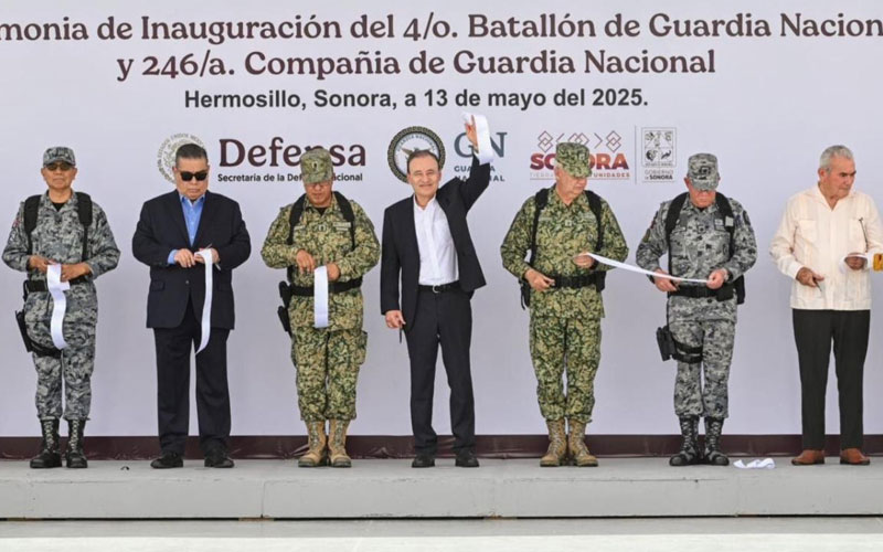 Inaugura Alfonso Durazo nuevas instalaciones de la Guardia Nacional en Hermosillo para fortalecer seguridad en Sonora