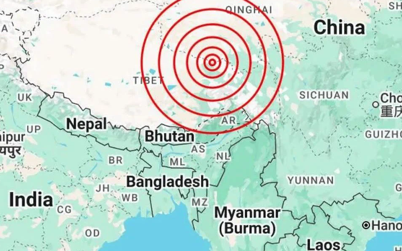 Sismo de magnitud 7 sacude el Tíbet chino; no reportan daños
