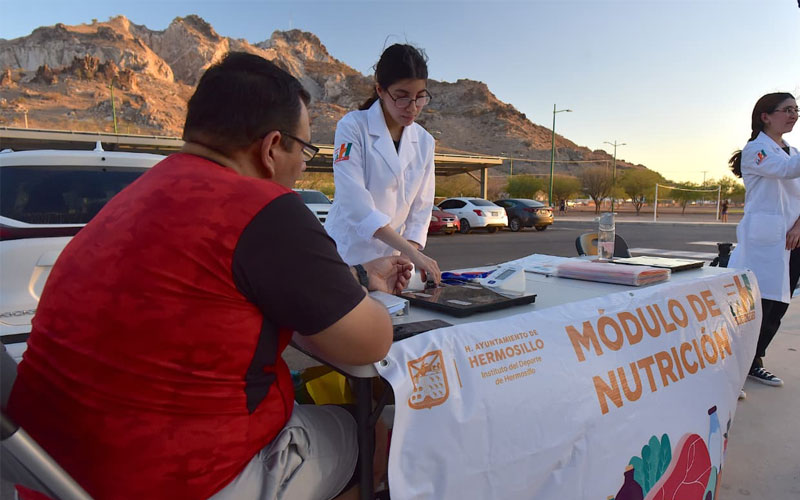 Ofrecen consultas nutricionales gratuitas con La H En Movimiento en Hermosillo