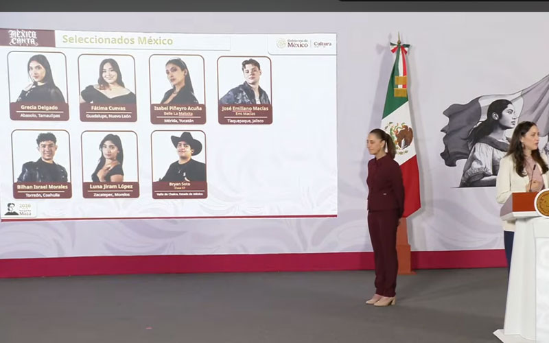 Presentan a semifinalistas mexicanos del concurso binacional México Canta