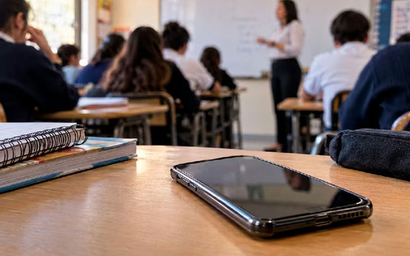 Regulan uso de celulares en primarias y secundarias desde noviembre
