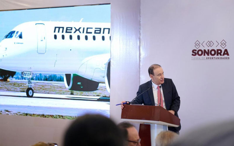 Inicia operaciones nueva ruta aérea de Mexicana entre el AIFA y Hermosillo