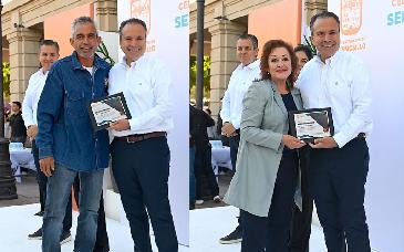 Reconoce Toño Astiazarán trayectoria de 140 empleados municipales