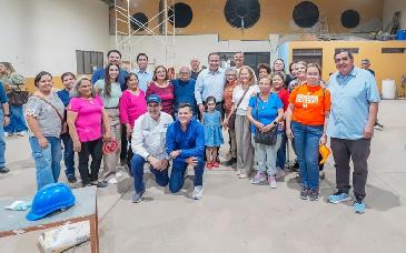 Recorre Toño Astiazarán trabajos de obra ganadora de Presupuesto CRECES en colonia Misioneros