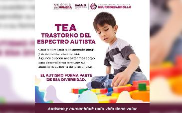Llama Salud Sonora a fortalecer detección e inclusión por el Día del Autismo