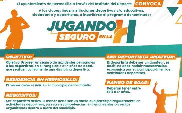 Hermosillo lanza seguro médico gratuito para deportistas de 6 a 17 años