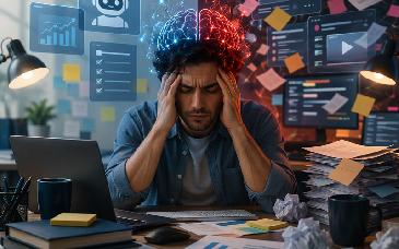 IA provoca fatiga mental: el “cerebro frito” ya afecta a trabajadores, advierte estudio