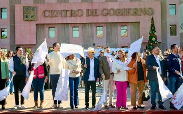 Encabeza gobernador Durazo el cuarto Operativo Navideño en beneficio de familias sonorenses