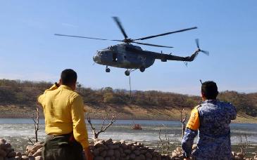 Avanza control de incendio forestal en predio Tarachi de Arivechi