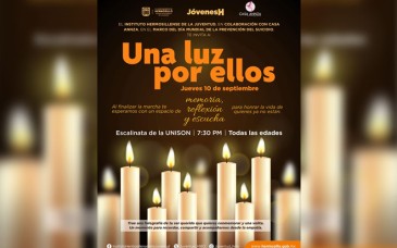 Hermosillo marchará con “Una Luz por Ellos” para promover la prevención del suicidio