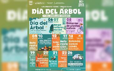 Continúa Gobierno Municipal agenda de actividades del Día del Árbol y del Arbolado Urbano
