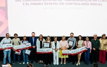 Reconoce Gobierno de Sonora el talento y la participación ciudadana en los premios de Transparencia y Contraloría Social 2025