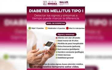Sonora prepara plan integral para atender a menores con diabetes tipo 1