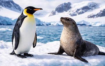 Pingüino emperador y lobo marino antártico entran a lista de especies en peligro